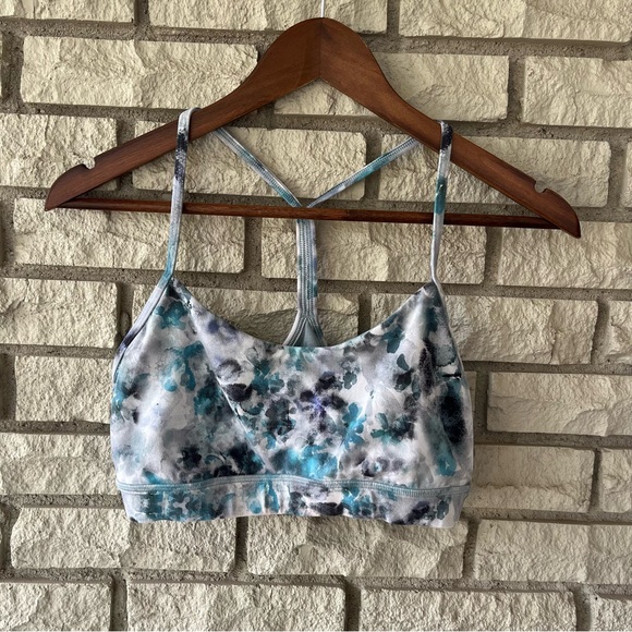 Lululemon Flow Y Nila Kaleidofloral Multicolor Sports Bra Size 10 - Picture 3 of 7